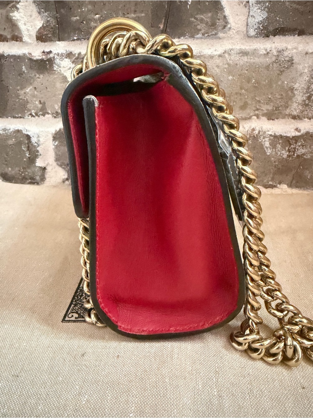 Gucci Floral GG Padlock Canvas Shoulder Bag - Picture 4 of 11
